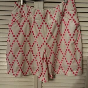 Lilly Pulitzer Pink and Cream Bermuda Shorts